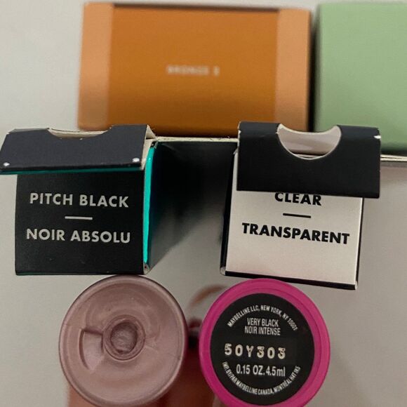 6 Elf & Maybelline Makeup Bundle - Mascaras, brow gel, bronzing drop, cleanser - Picture 3 of 5